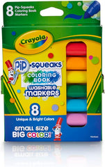 Crayola Washable Coloring Book Pip - Squeaks Markers 8ct CY58 - 8704 - Colorland Toys