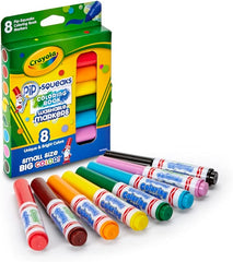 Crayola Washable Coloring Book Pip - Squeaks Markers 8ct CY58 - 8704 - Colorland Toys