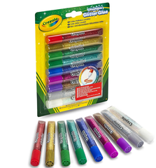 Crayola Washable Glitter Glue 9ct 69 - 3527 - Colorland Toys