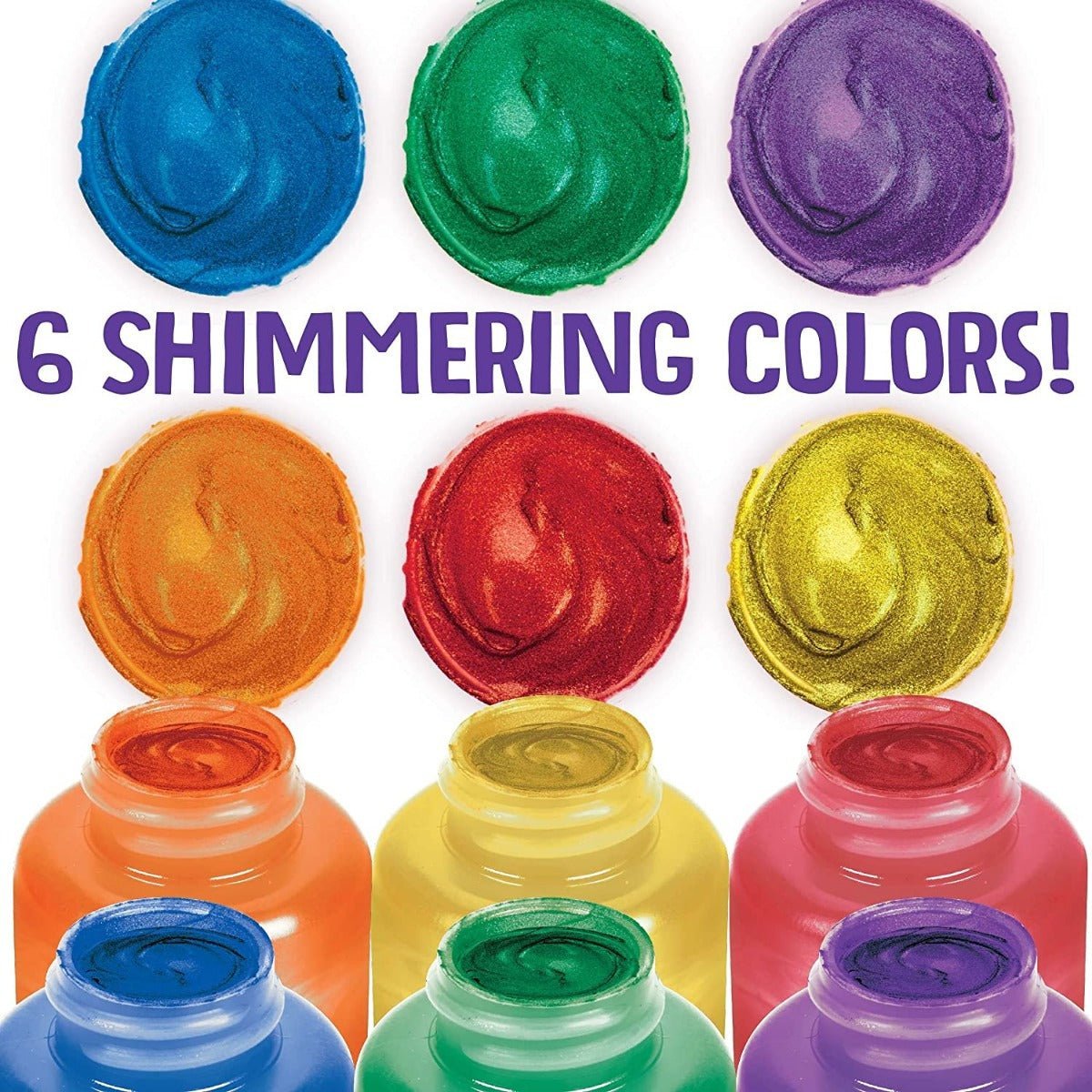 Crayola Washable Kids Paint Metallic 2oz 6ct 54 - 5000 - Colorland Toys