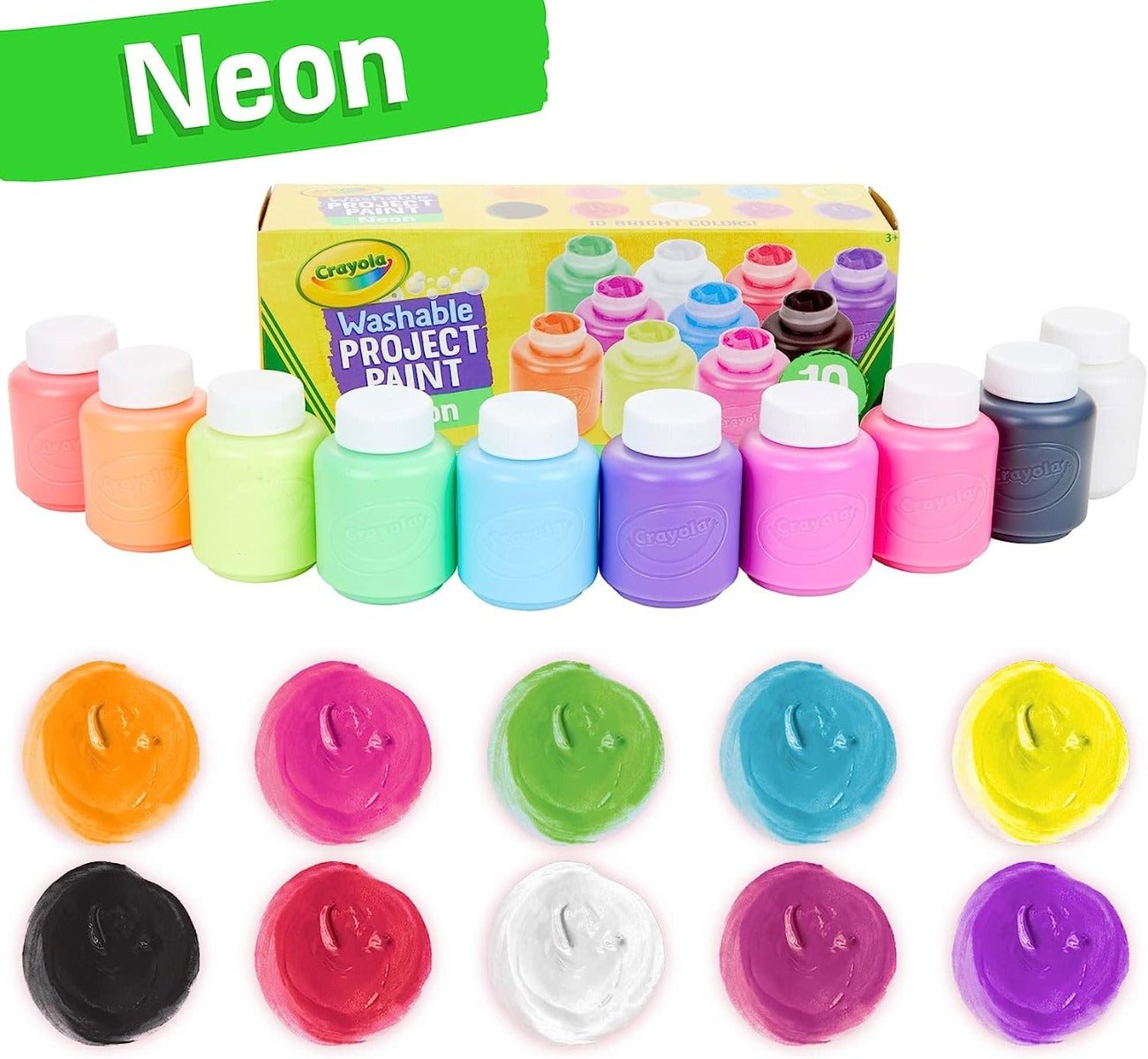 Crayola Washable Neon Paint Set 54 - 2390 - Colorland Toys