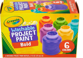 Crayola Washable Project Paint 6ct 54 - 2403 - Colorland Toys