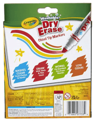 Crayola Wedge Tip Dry - Erase Washable Markers 10ct CY58 - 7733 - Colorland Toys