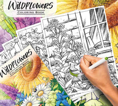 Crayola Wildflower Adult Coloring Book 40pages CY04 - 1135 - Colorland Toys