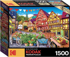 CraZart Kodak 1500 Pieces Puzzle Colorful European Town - Colorland Toys