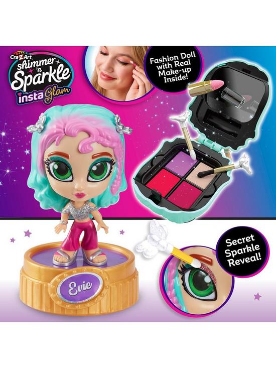 CraZArt Shimmer N Sparkle Insta Glam Make Up Dolls Evie 07254 - Colorland Toys