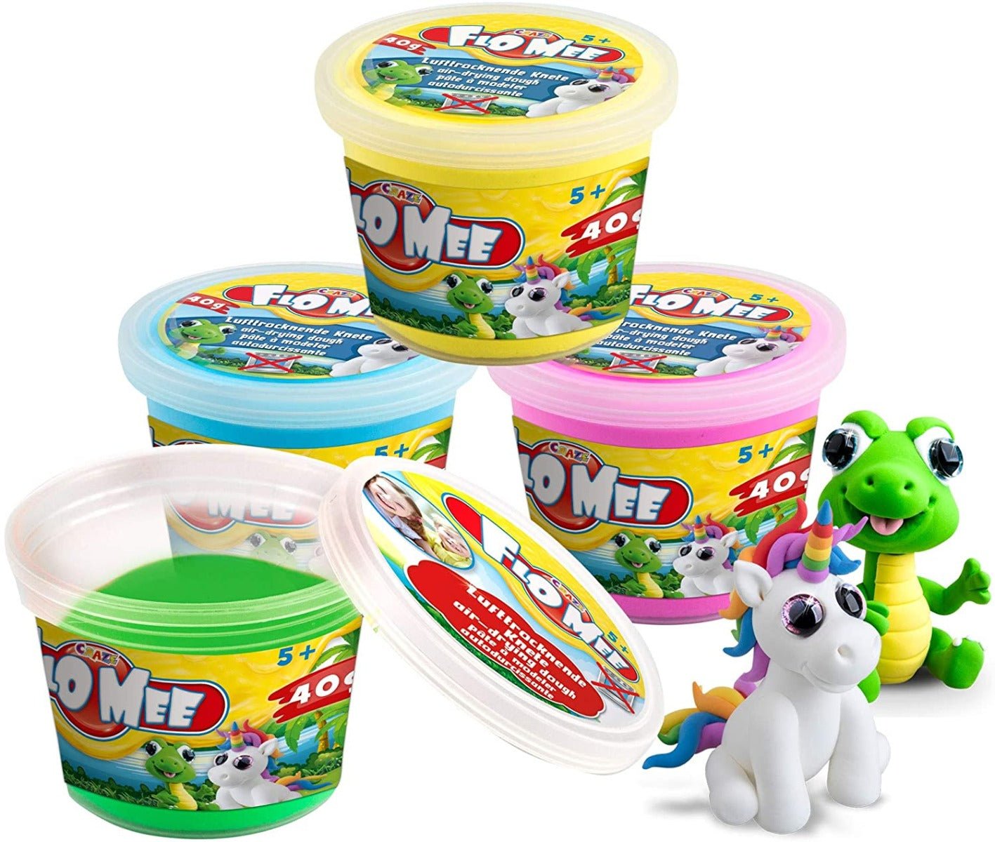 CRAZE FloMee FLO MEE Starter - Can Mix Modeling - Mass Craft Set 15780, - Colorland Toys