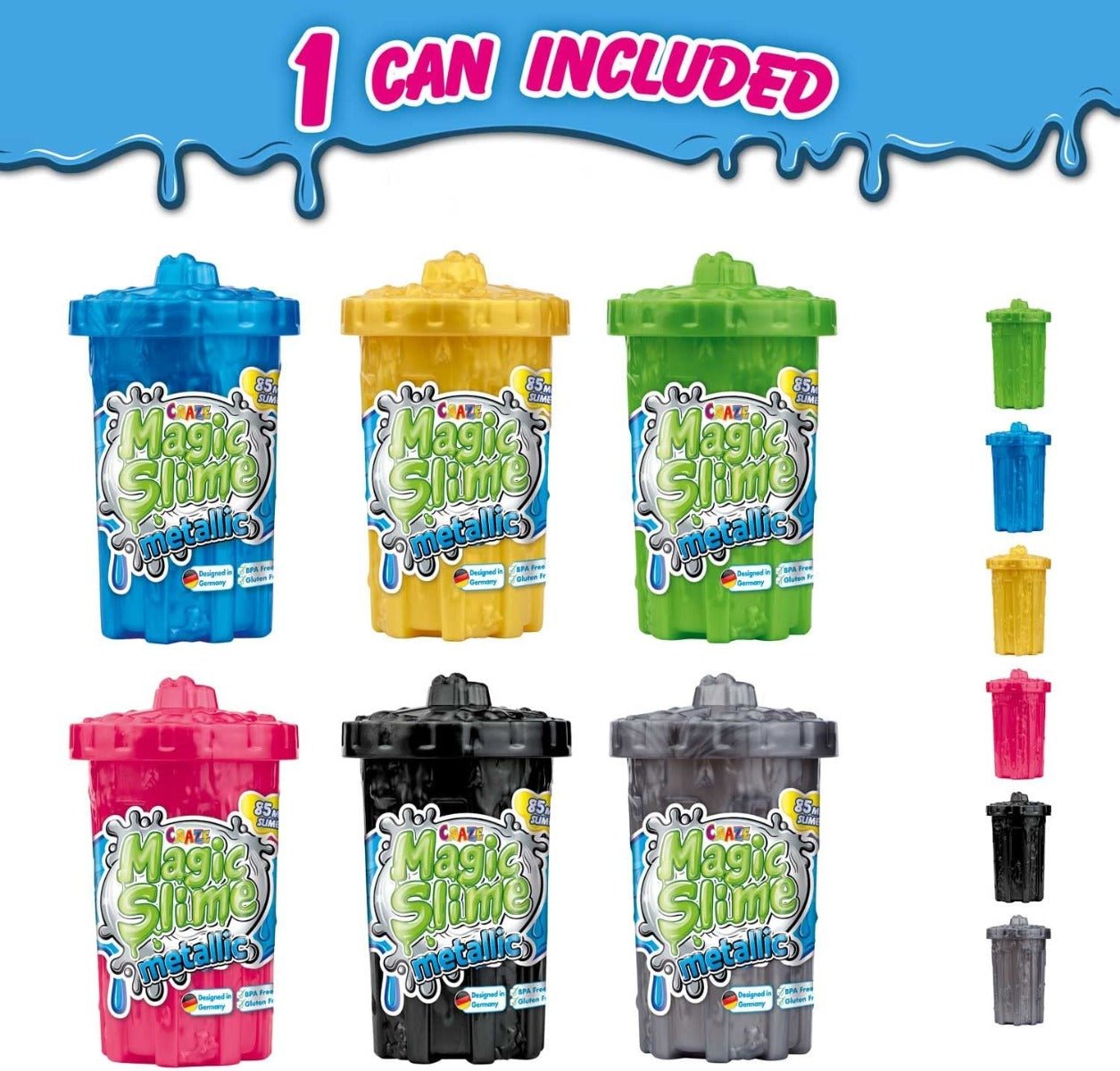 Craze Magic Slime Metallic 85g 16169 - Colorland Toys