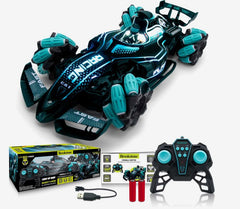 Crazon Musical Smoking Racing Car 2.4G Blue 333 - FC22141 - Colorland Toys