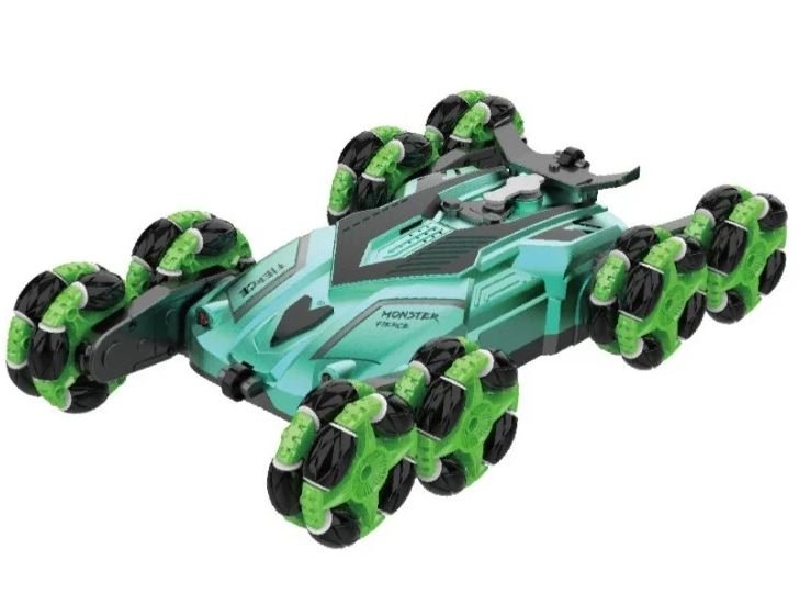 Crazon RC Eight - Wheels Drift Car with Smoking Green 2.4G 333 - BL2302 - Colorland Toys