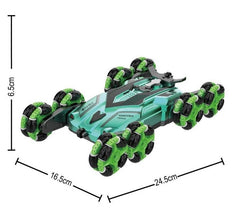 Crazon RC Eight - Wheels Drift Car with Smoking Green 2.4G 333 - BL2302 - Colorland Toys