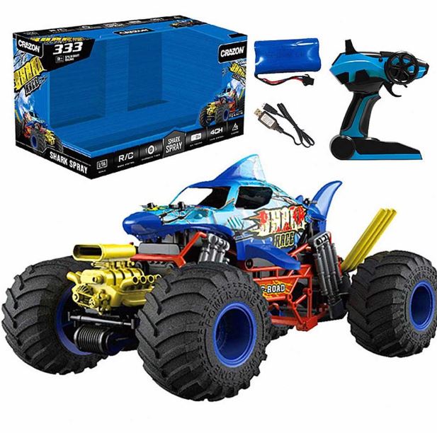 Crazon RC Shark with Smoking Function 2.4G 1:10 Blue 333 - YC21122 - Colorland Toys