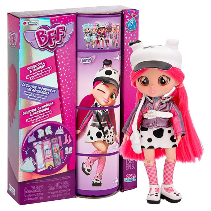 Cry Babies Bff Fashion Doll 8inch - Dotty 904378 - Colorland Toys