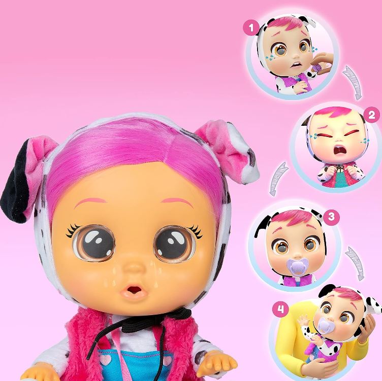 Cry Babies Dress Dotty 12inch - Colorland Toys
