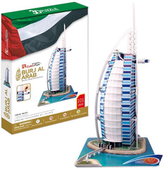 CubicFun Burj Al Arab 3D Puzzle Set 101 Pieces MC101H - Colorland Toys