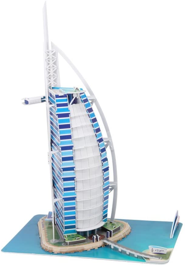 CubicFun Burj Al Arab 3D Puzzle Set 101 Pieces MC101H - Colorland Toys
