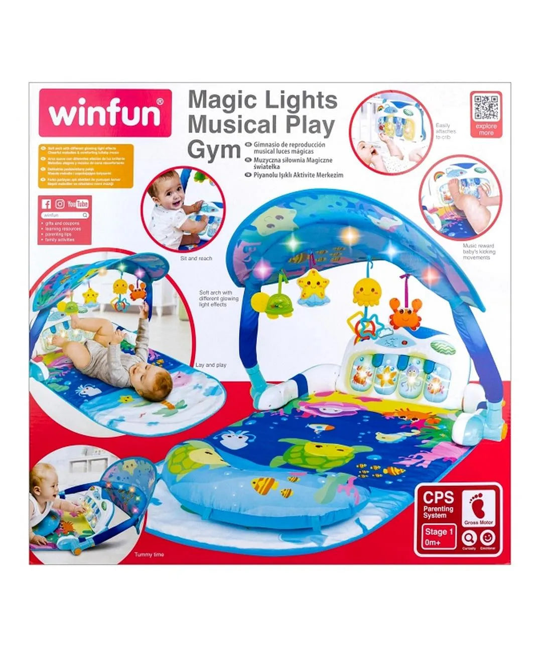 Winfun Magic Lights Musical Play Gym Mat 000860 - Colorland Toys