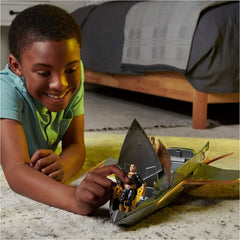 DC Comics Black Adam Hawk Cruiser Patrol with Black Adam and Hawkman Figures 6064871 - Colorland Toys