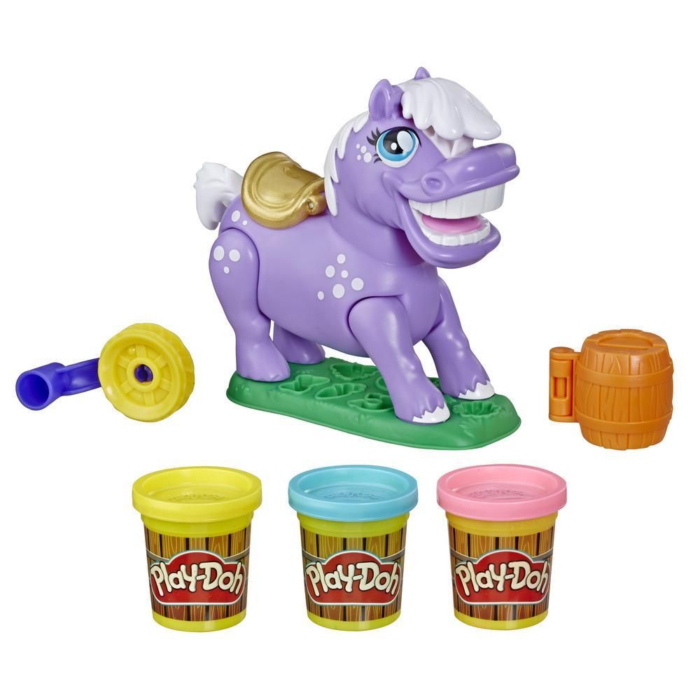 Play Doh Animal Crew Naybelle Show Pony Farm Animal Playset - Colorland Toys