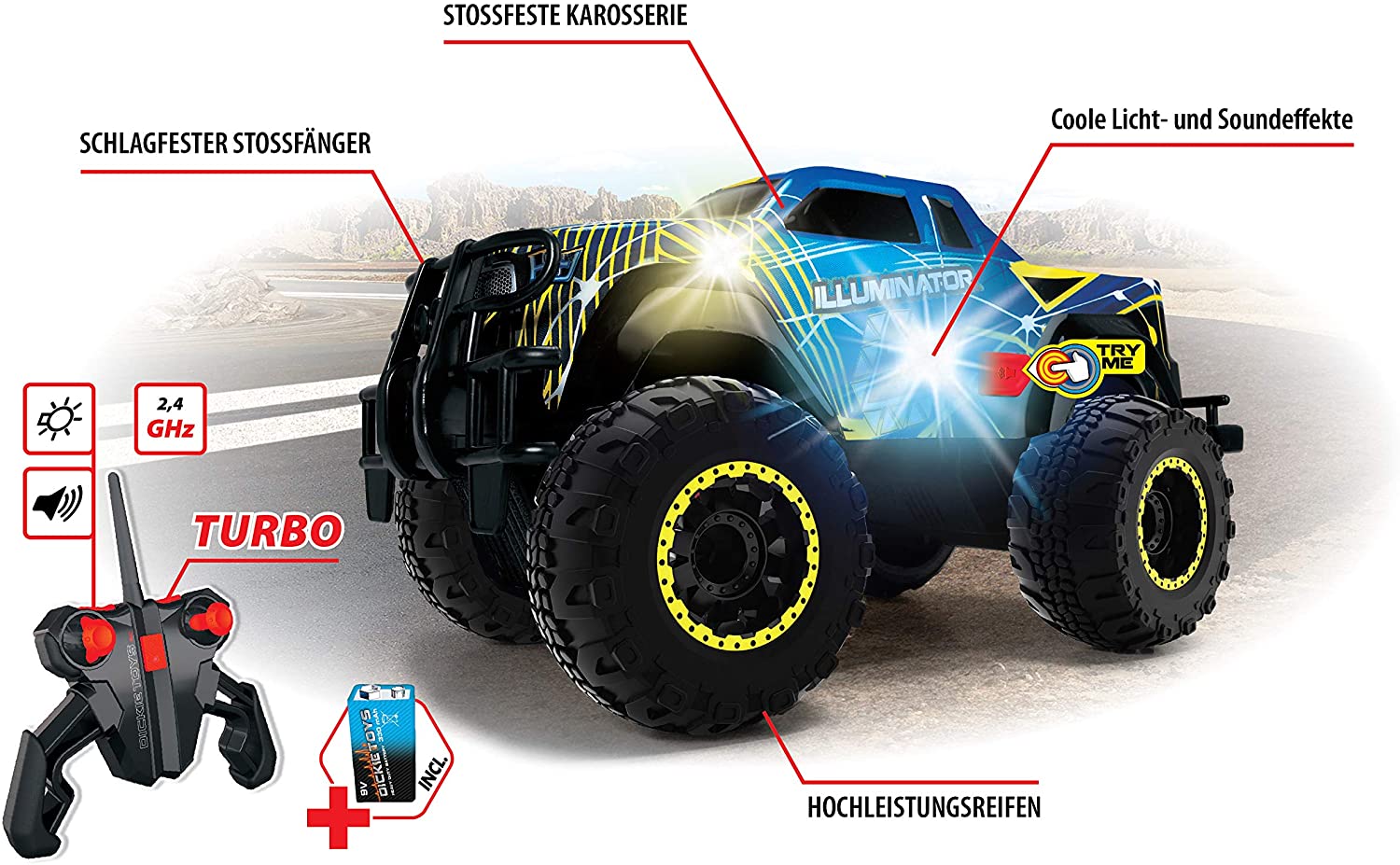 Dickie RC Illuminator RTR 119125 - Colorland Toys