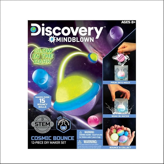 Discovery Mindblown - DIY Cosmic Bounce Glow in the Dark - Colorland Toys