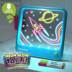 Discovery Neon Glow Tablet Light - Up Art Board 1306020820 - Colorland Toys