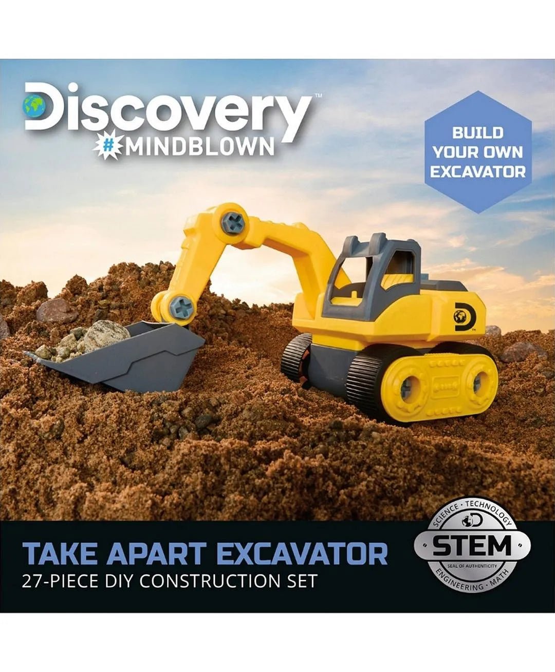 Discovery Toy Diy Construction Set Excavator 27 - Pcs 1423021680 - Colorland Toys