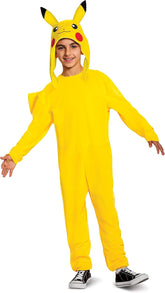 Disguise Pikachu Pokemon Deluxe Costume Yellow, M (7-8) - Colorland Toys