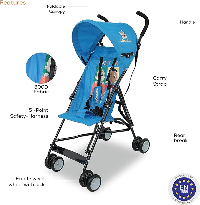 Disney Cocomelon Buggy Stroller B801FT - Colorland Toys