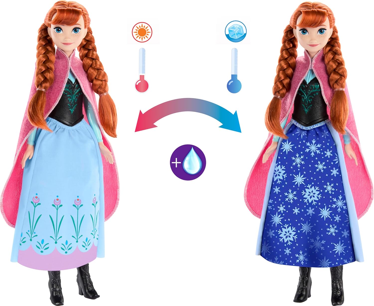 Disney Frozen Magical Skirt Anna Doll - Colorland Toys
