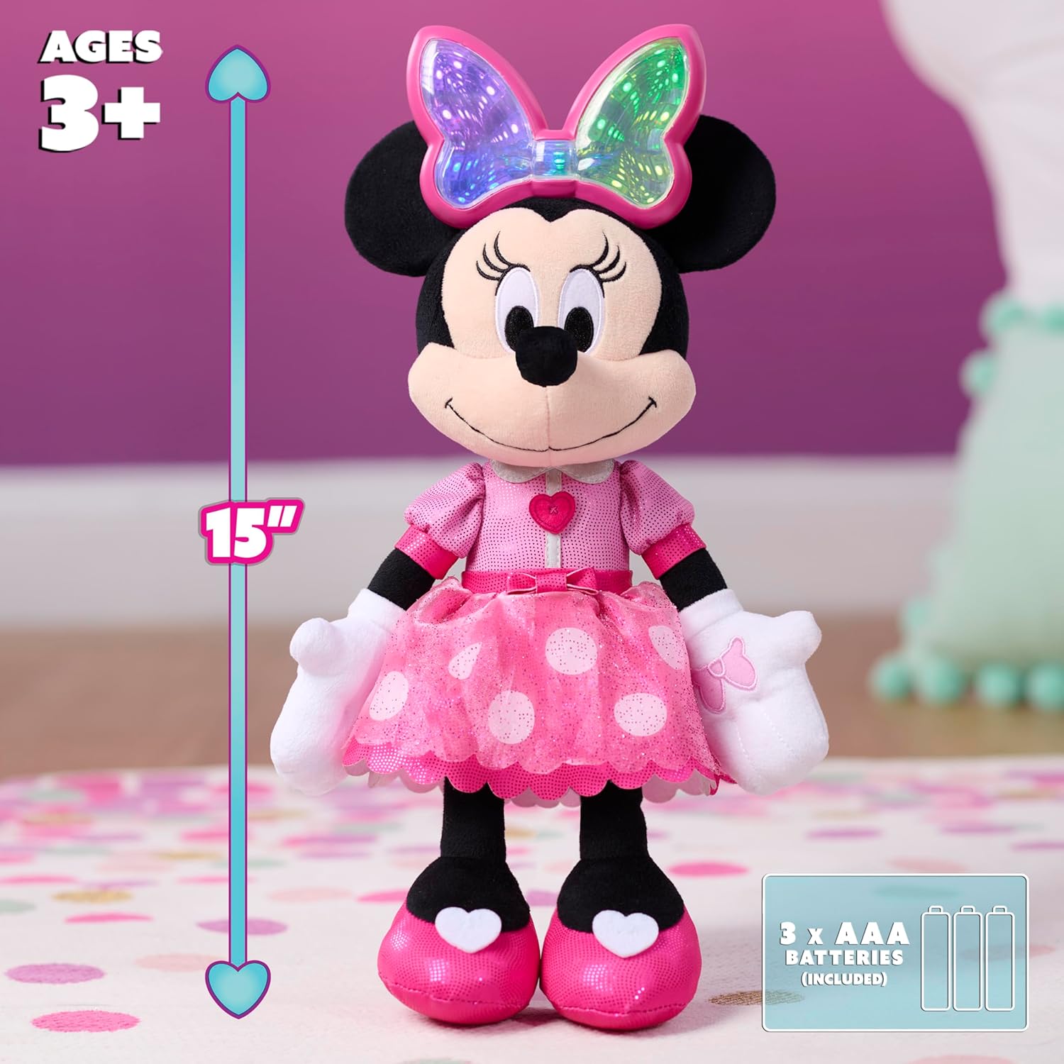 Disney Minnie Mouse Colorfinity Feature Plush 13118 - Colorland Toys