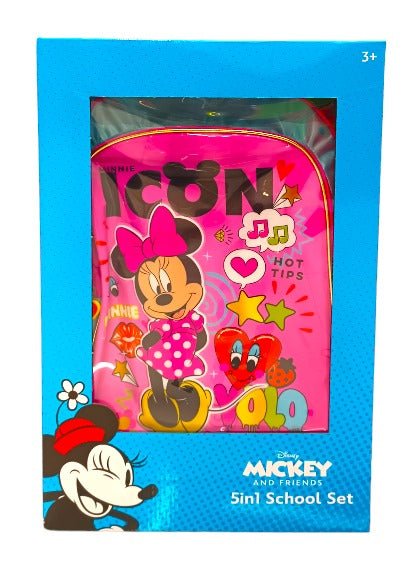 Disney Minnie Mouse Minnie Icon Issue 5 - in - 1 School Set 18inch TBT235IN1C25 - 18 - Colorland Toys