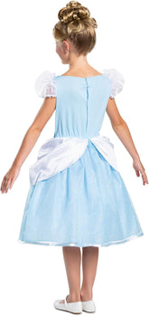 Disney Princess Cinderella Classic Costume for Girls, Blue, M (7-8) - Colorland Toys
