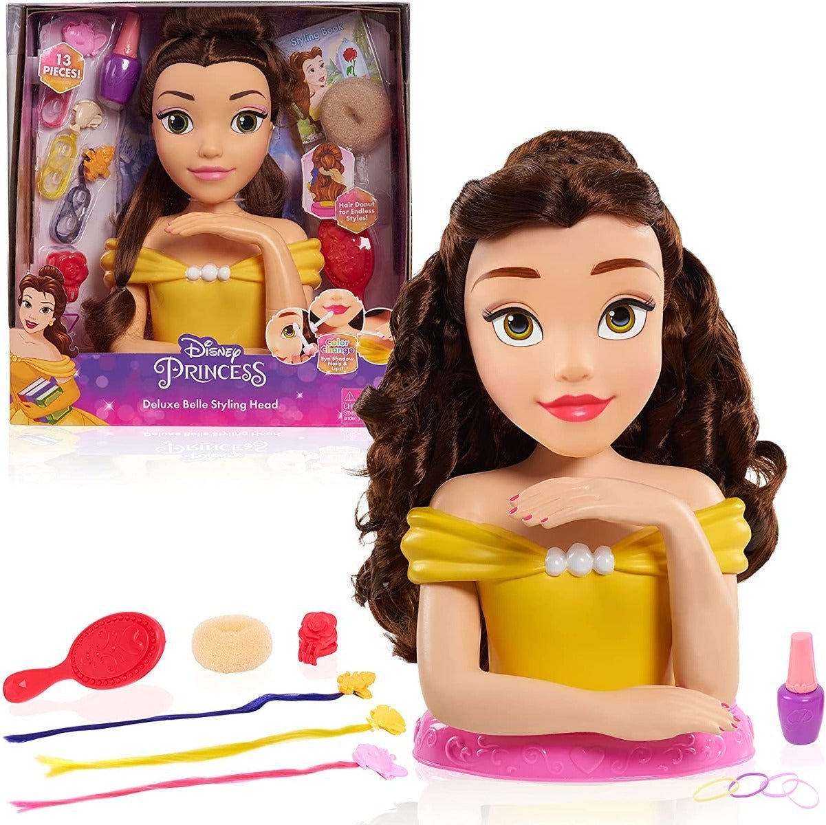 Disney Princess Deluxe Belle Styling Head JP - 87357 - Colorland Toys