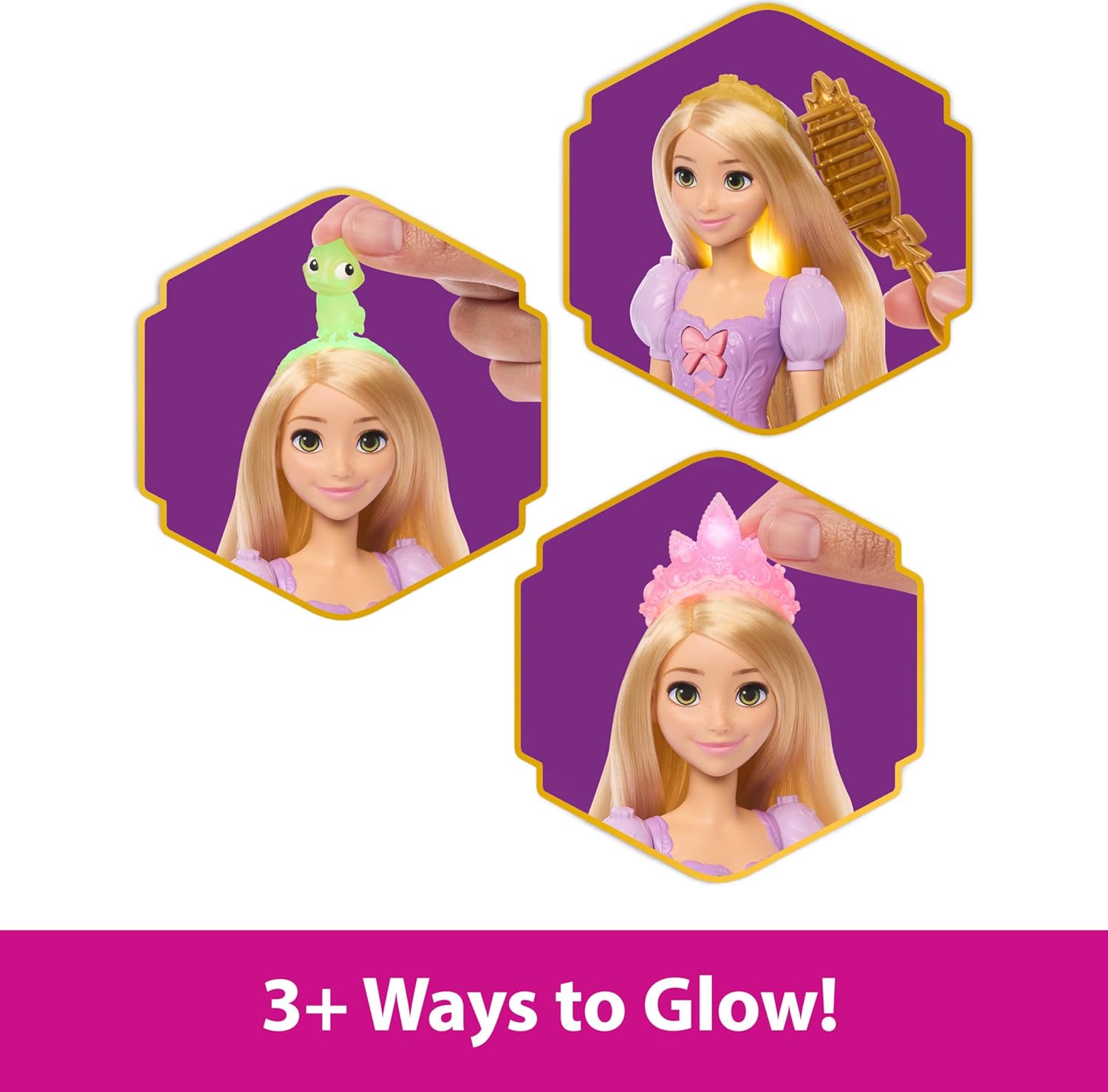 Disney Princess Light - Up Hair Rapunzel Fashion Doll JHL46 - Colorland Toys