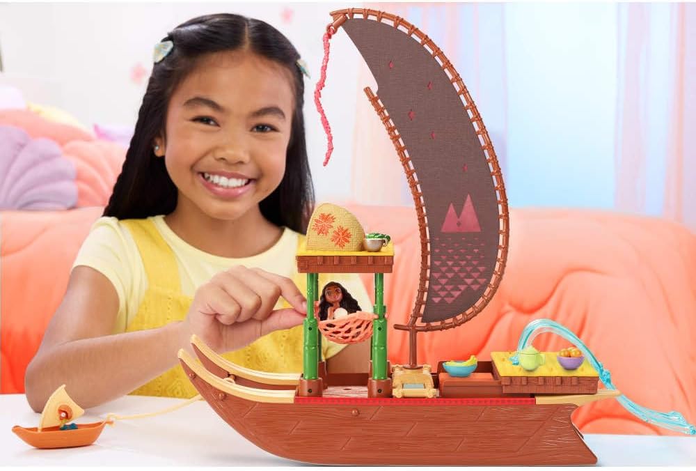 Disney Princess Moana Fashion Dolls-Transforming Boat JBT54 - Colorland Toys