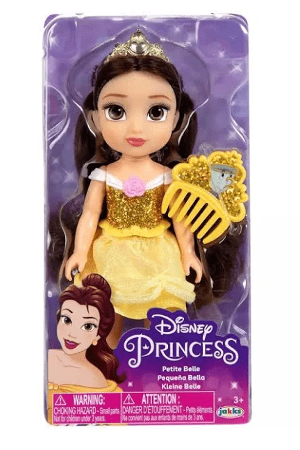 Disney Princess Petite Doll with Comb - Belle 15cm 21874/218704 - Colorland Toys