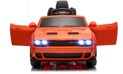 Dodge Challenger SRT Ride On Car 12V/2M,Orange - Colorland Toys