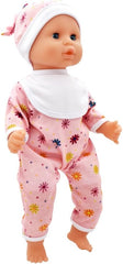 Dolls World Baby Joy 15inch Baby Doll With Sleeping Eyes Bottle & Dummy 78312 - Colorland Toys