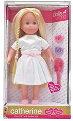 Dolls World Catherine Deluxe Long Hair 16inch 8846 - Colorland Toys