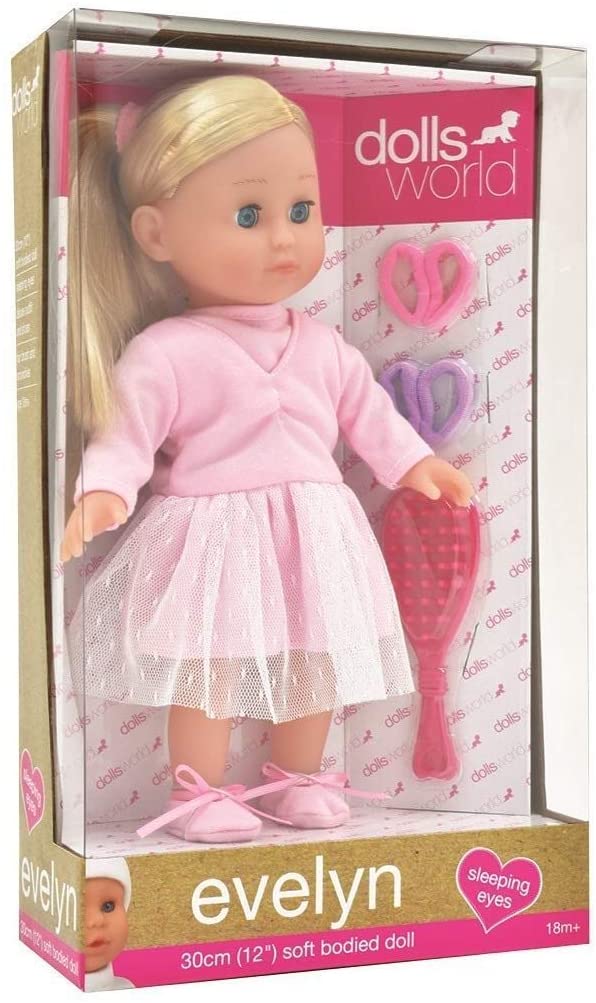 Dolls World Evelyn Ballerina Doll 12inch 8844 - Colorland Toys