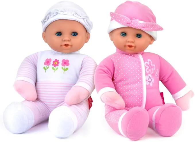 Dolls World Little Loves 12inch Soft Doll Sleeping Eyes & 16 Baby Sounds 78122 - Colorland Toys