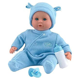 Dolls World Ltl Treasure 15inch Baby Doll With Sleeping Eyes Bottle & Dummy 78336 - Colorland Toys