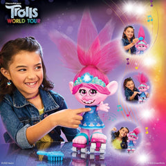 DreamWorks Trolls World Tour Dancing Hair Poppy Doll E9459 - Colorland Toys