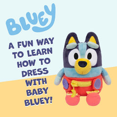 Dress & Play Baby Bluey Plush – Learn to Dress Doll for Toddlers - Colorland Toys