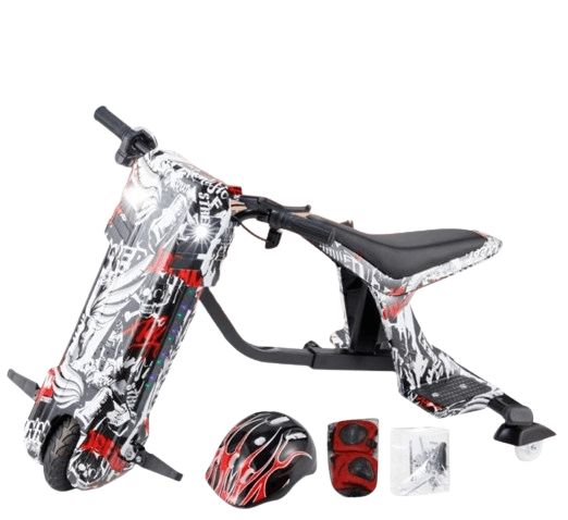Drift Scooter With Seat 36V White PR003 - 07 - Colorland Toys