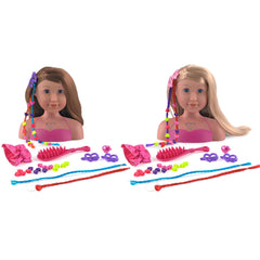 Dolls World Ashley Styling Head Play Set 1pc Assorted 8584 - Colorland Toys