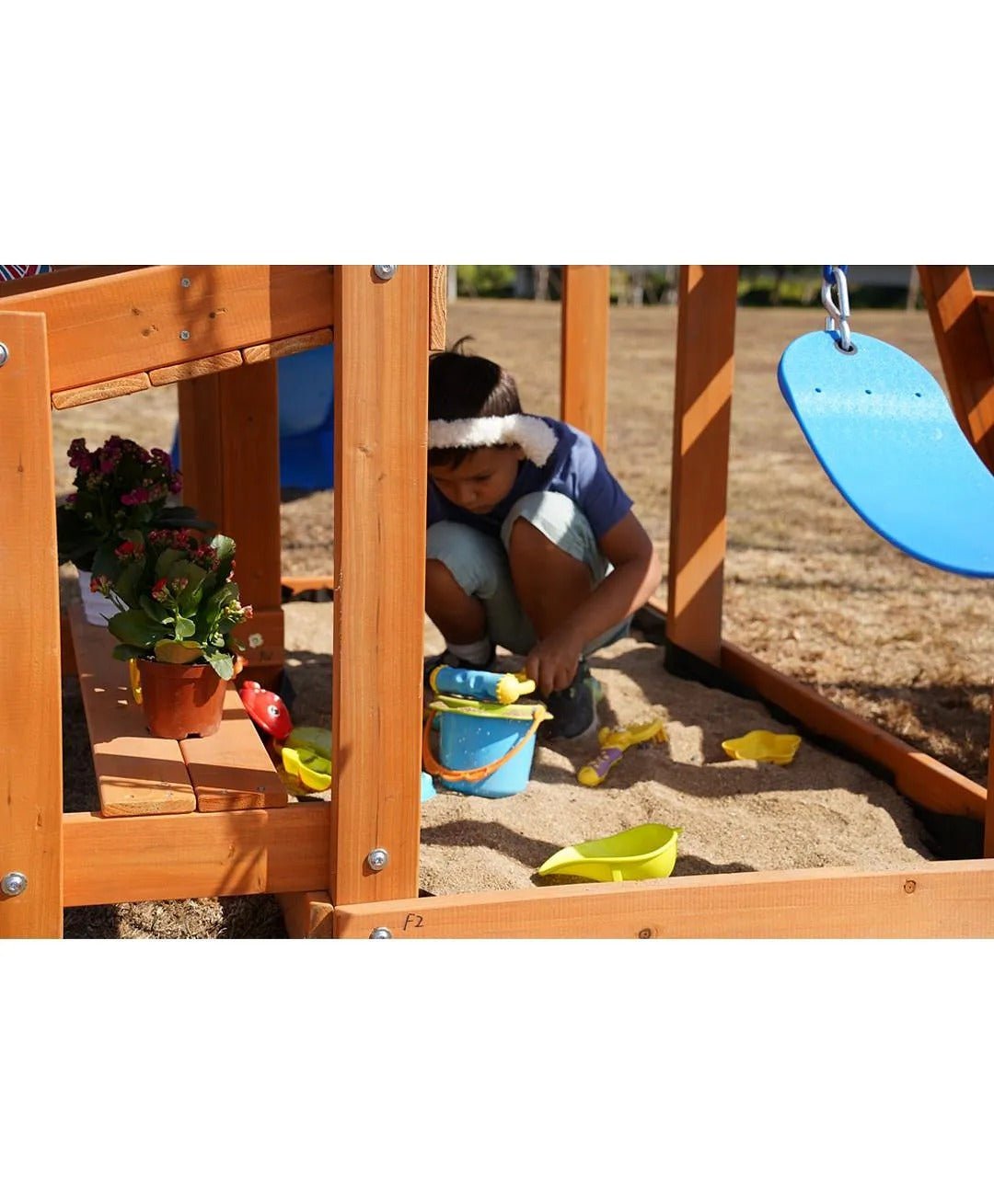 DYNAMIC SPORTS ARABIAN PRONGHORN WOODEN SWING SET - Colorland Toys