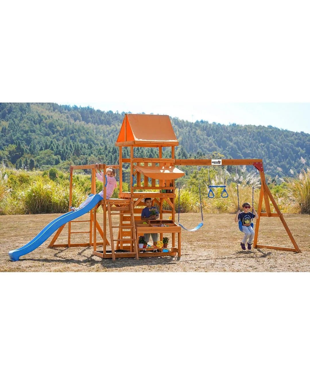 DYNAMIC SPORTS ARABIAN PRONGHORN WOODEN SWING SET - Colorland Toys