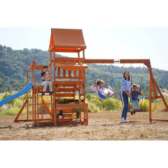 DYNAMIC SPORTS ARABIAN PRONGHORN WOODEN SWING SET - Colorland Toys